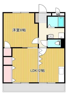サンライズハイツ【4階】の間取り
