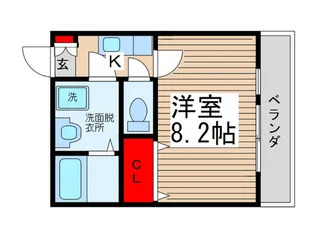 クレフラスト松戸吉井町A棟【2階】の間取り