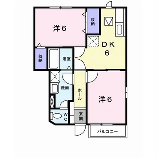 メゾンソレイユII【1階】の間取り