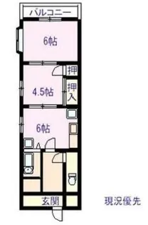 ゴールデンハイツ【1階】の間取り