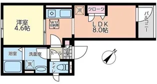 フェリス千石【2階】の間取り