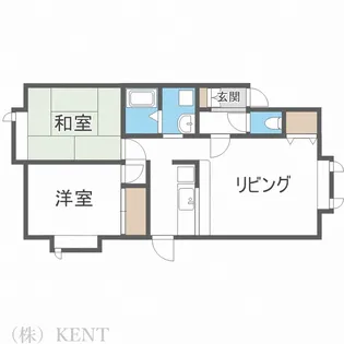 ラ・フォーレ山の手II【3階】の間取り