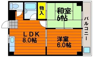 メゾンフルールI【2階】の間取り