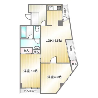 神戸タケサンハイツ【2階】の間取り