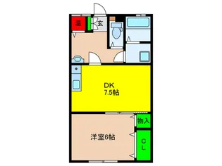 荒江コーポ【2階】の間取り