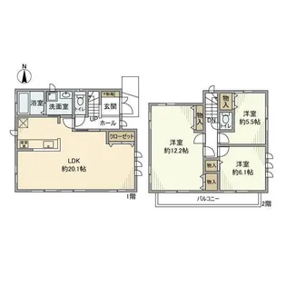 東京都練馬区三原台1【一戸建】の間取り
