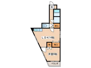 広島県広島市西区庚午中1【マンション】の間取り