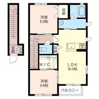 スクイムタウンG【2階】の間取り
