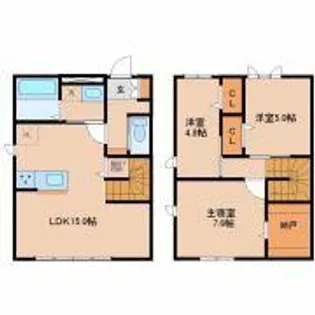 宮崎県宮崎市大字恒久【一戸建】の間取り