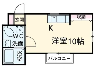 ラフェット蒔田【1階】の間取り