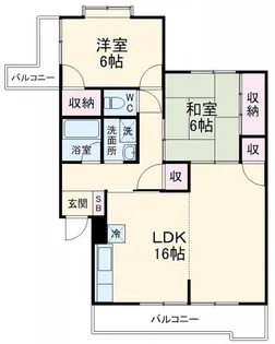 SKマンション11【1階】の間取り