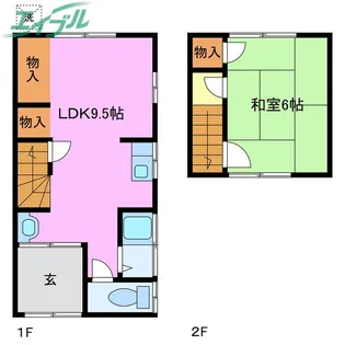 三重県四日市市南納屋町【一戸建】の間取り