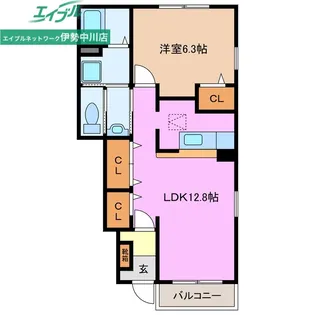 トワニー・K I棟【1階】の間取り