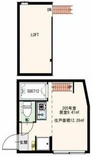 ひかりコーポEX【2階】の間取り