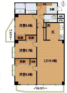 目白第三欅マンション【2階】の間取り
