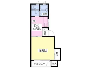 パークレーンホームズF【1階】の間取り