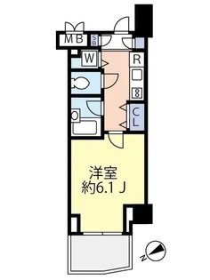 グランヴァンタクティス横濱【5階】の間取り