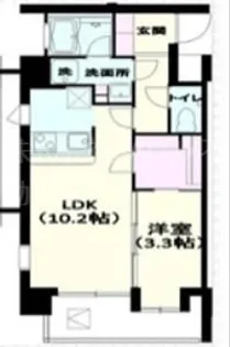 L axe大鳥居【3階】の間取り