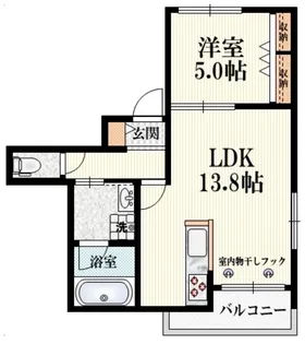 イーリス【3階】の間取り