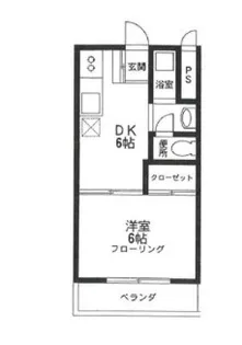 河野ハイムNo.1【2階】の間取り