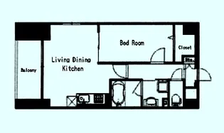 東京都文京区千駄木3【マンション】の間取り