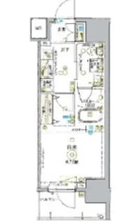 KDXレジデンス池袋ウエスト【14階】の間取り