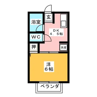 シャルム ともみ A【1階】の間取り