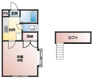 コーポリープ【1階】の間取り