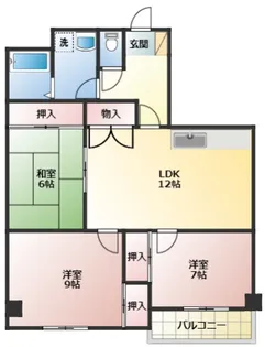 レジデンス両替町【7階】の間取り