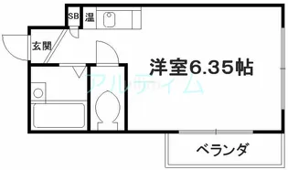 アルカディア五条坂【5階】の間取り
