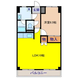 高木コーポ【4階】の間取り