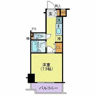 クレイシア北千束【2階】の間取り