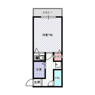 シャンブルII【1階】の間取り