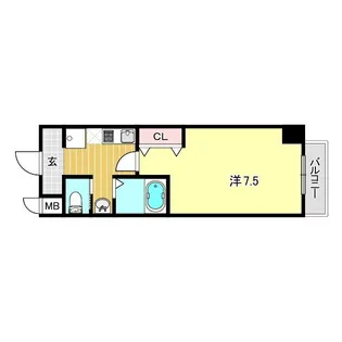 マブランシェット弦月【5階】の間取り