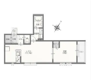 東京都中野区弥生町1【アパート】の間取り