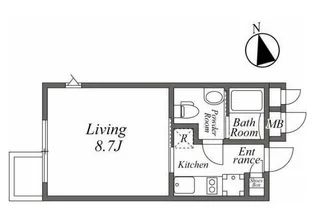 ARISTO白金高輪【4階】の間取り