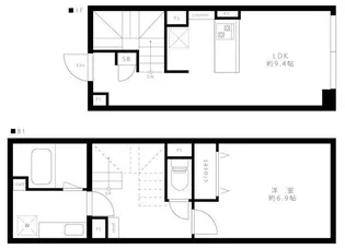 LEGALAND大井町【1階】の間取り