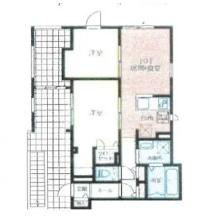 ヘッドハウス梅丘【1階】の間取り