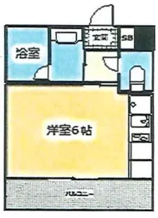 ファイブコート阪南町【8階】の間取り