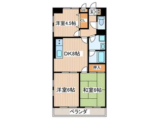 ビアーレ小金井【3階】の間取り