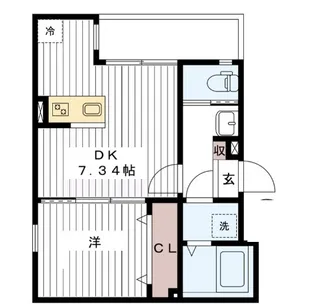 クレア船橋【2階】の間取り