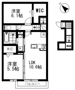ソラーナ【2階】の間取り