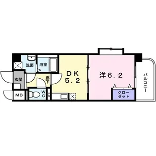 サンセール・クミ【2階】の間取り