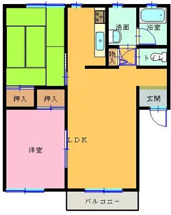 アメイジンググレイス【1階】の間取り