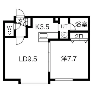 コンフォート桃野【1階】の間取り