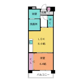 ココドール鳴子【3階】の間取り