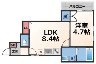 グローリア西昇【3階】の間取り