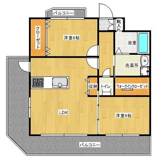 プラウデンス健軍【3階】の間取り