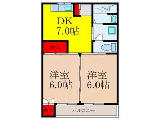 マンション真砂【3階】の間取り