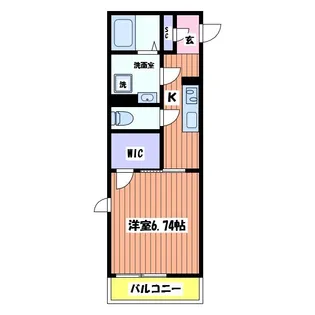 東京都福生市本町【マンション】の間取り